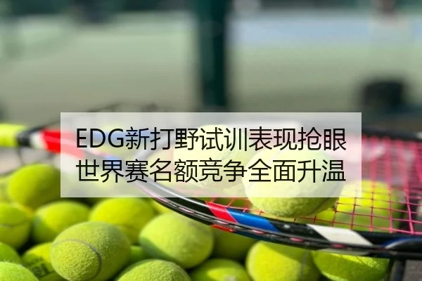 EDG新打野试训表现抢眼 世界赛名额竞争全面升温